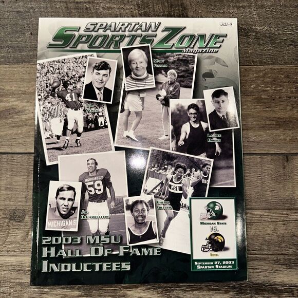 Michigan State Spartans Football Game Program -- MSU v Iowa 2003 - Picture 1 of 2